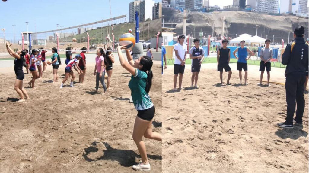 Segunda convocatoria de vóley playa para deportistas nacidas entre 2007 y 2009 en el Complejo IPD de San Miguel.