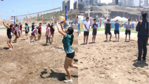 Segunda convocatoria de vóley playa para deportistas nacidas entre 2007 y 2009 en el Complejo IPD de San Miguel.