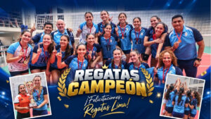 Regatas Lima celebra el título de la Liga Nacional Superior de Voleibol Femenino U17 temporada 2026/27.